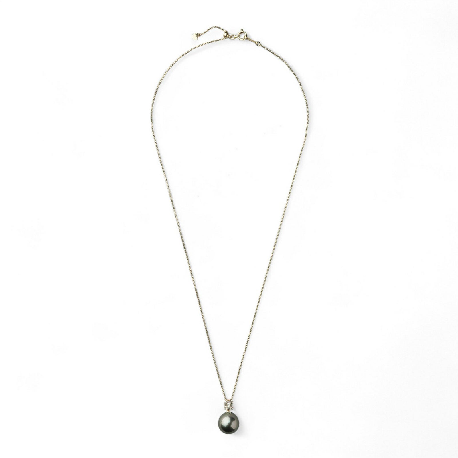 タヒチ黒蝶真珠 ペンダント　10mm K18YG