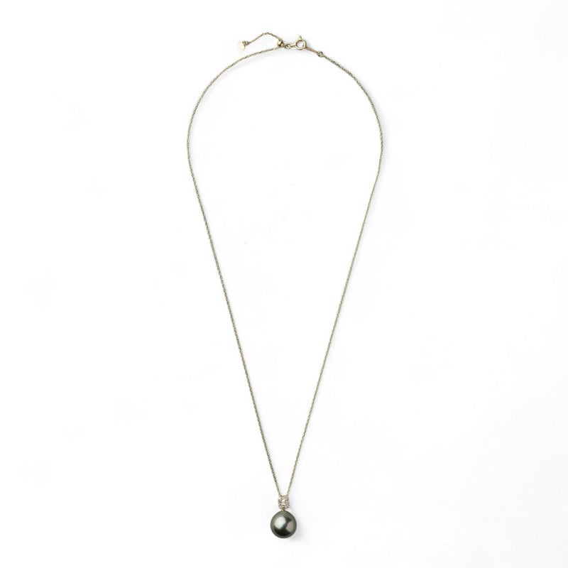 タヒチ黒蝶真珠 ペンダント　10mm K18YG