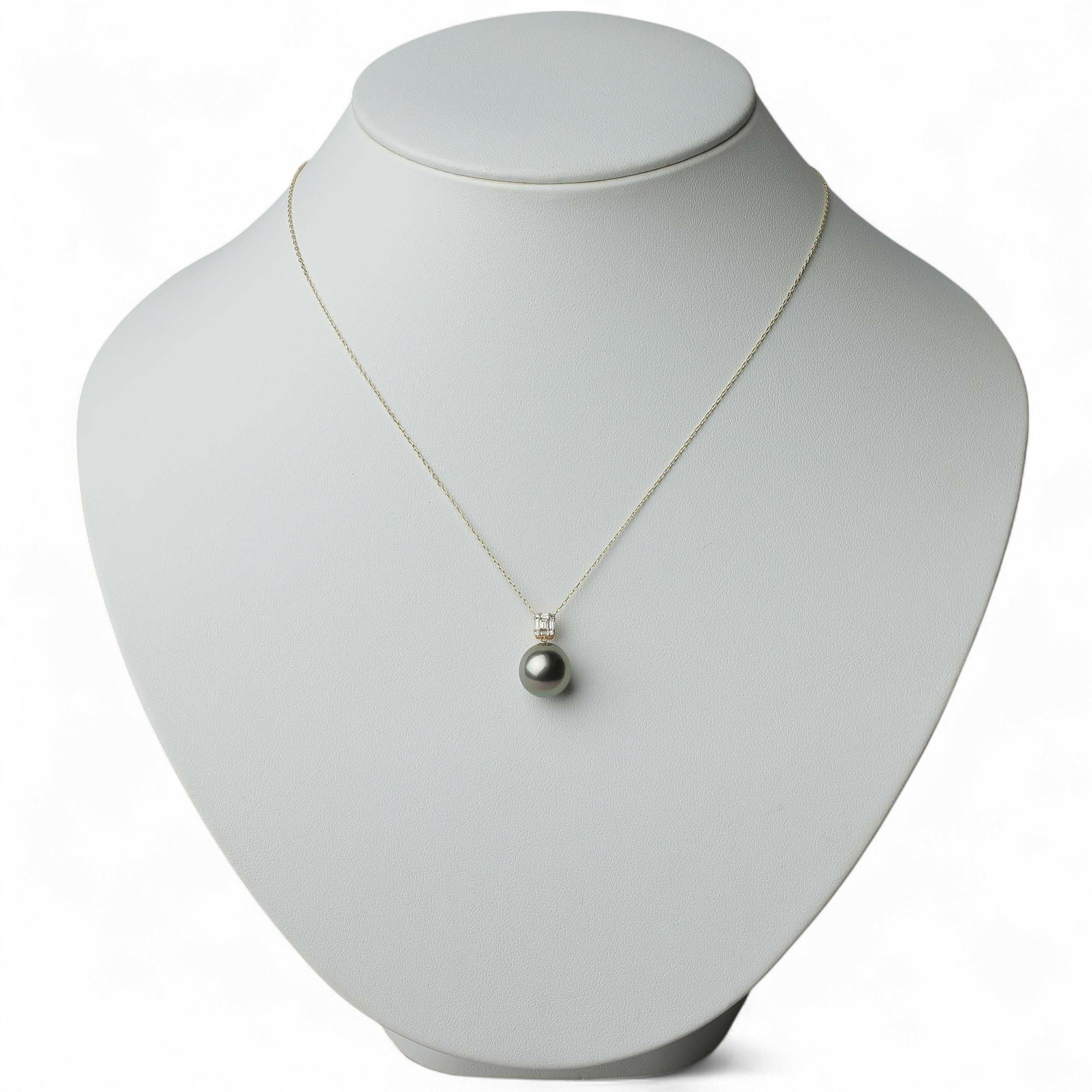 タヒチ黒蝶真珠 ペンダント 10mm K18YG | 南洋真珠ペンダント