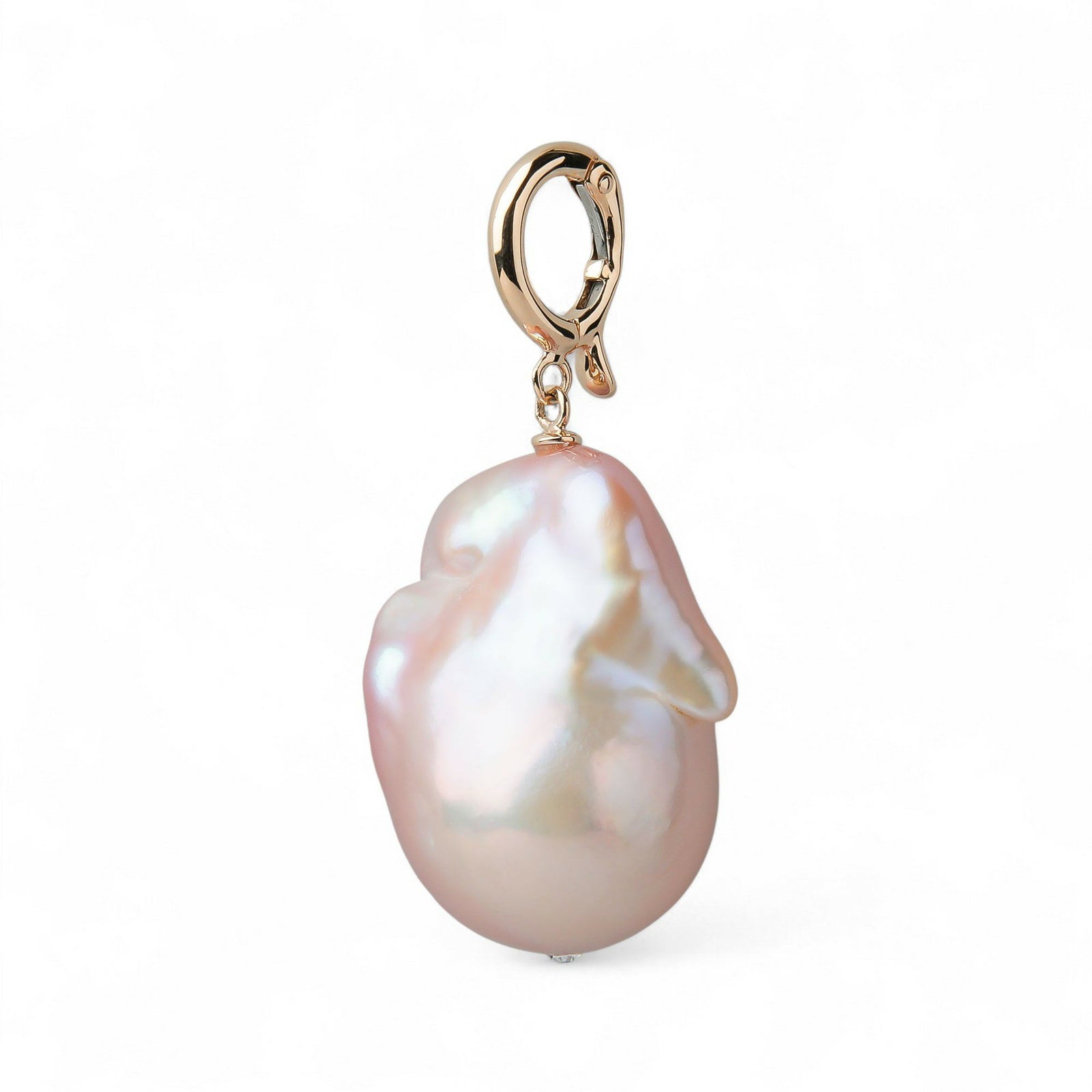 Unique+ 淡水真珠 クリッカー/ペンダントトップ　15mmUP K18YG オイスターバロック