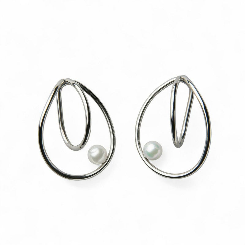 Supple あこや真珠 イヤーカフ(両耳)　7.0-7.5mm SUS316L