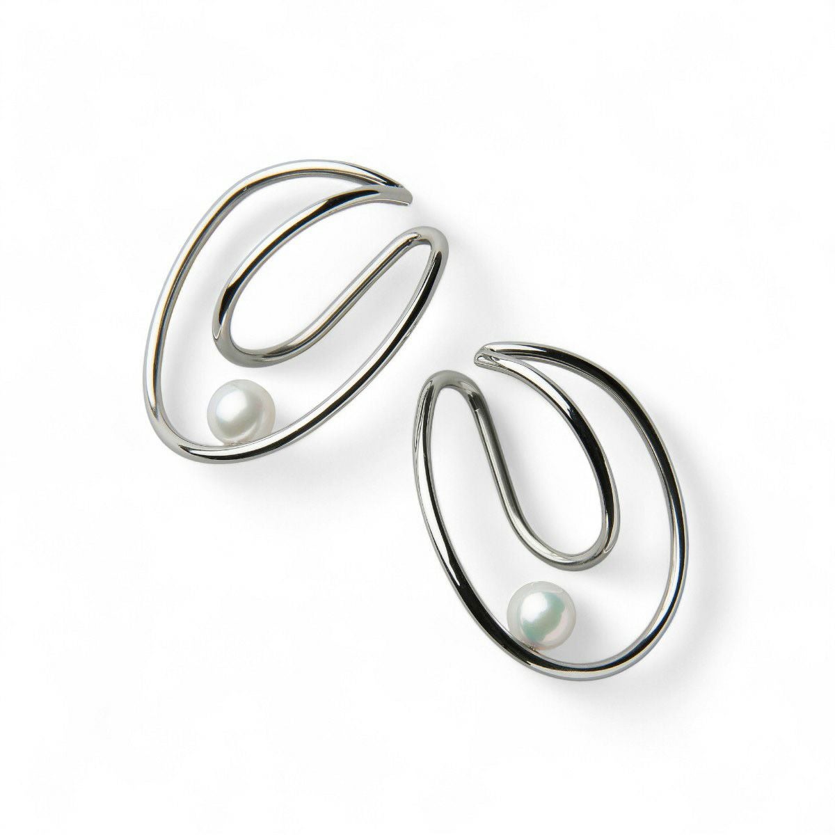 Supple あこや真珠 イヤーカフ(両耳)　7.0-7.5mm SUS316L