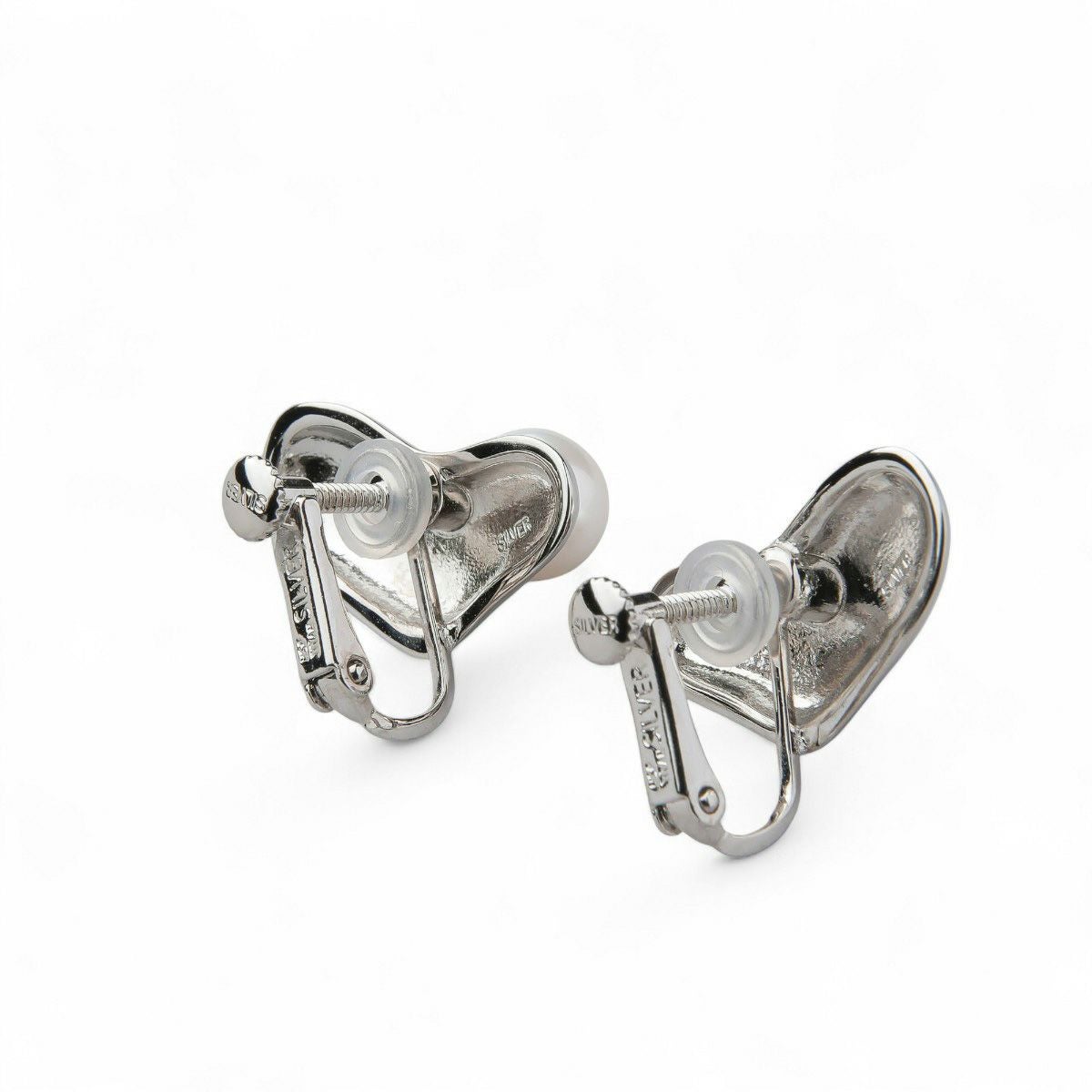 Supple あこや真珠 ハートイヤリング　7.0-7.5mm SV925