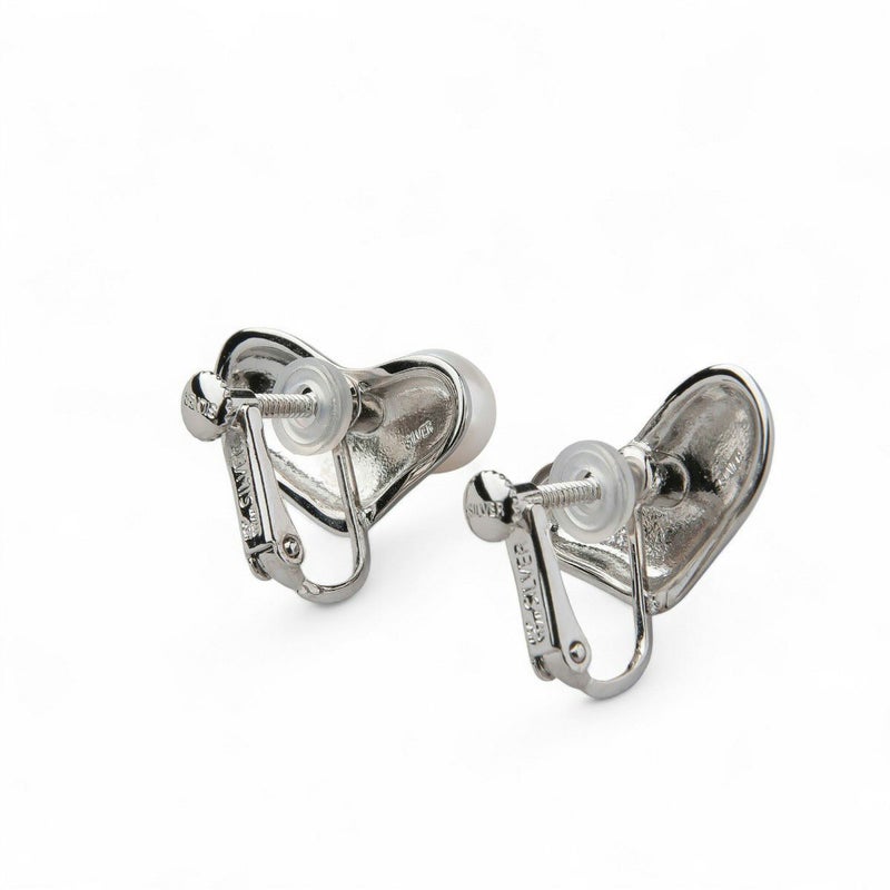 Supple あこや真珠 ハートイヤリング　7.0-7.5mm SV925