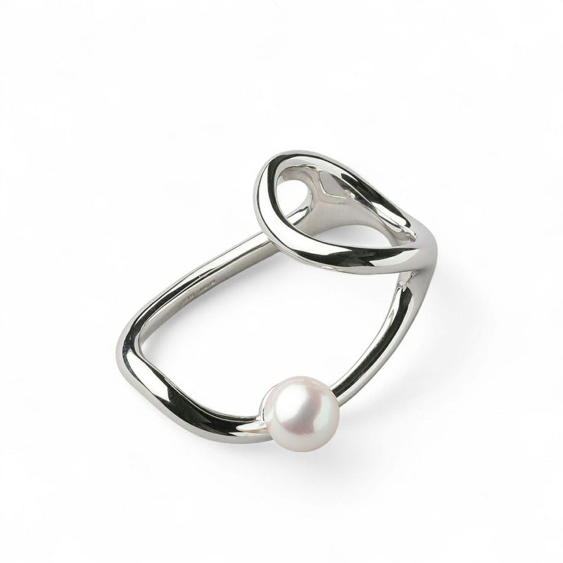 Supple あこや真珠 ダブルフィンガーリング 8.5-9.0mm SV925