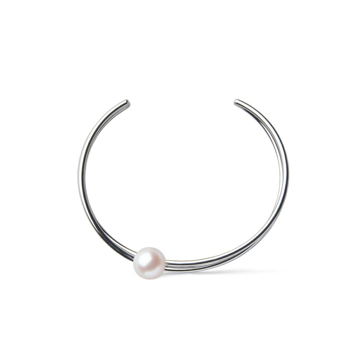 Supple あこや真珠 3連バングル　8.5-9.0mm SUS316L