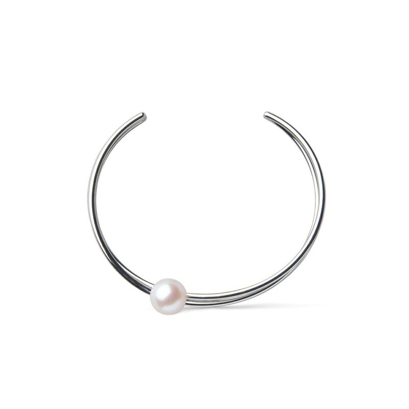 Supple あこや真珠 3連バングル　8.5-9.0mm SUS316L