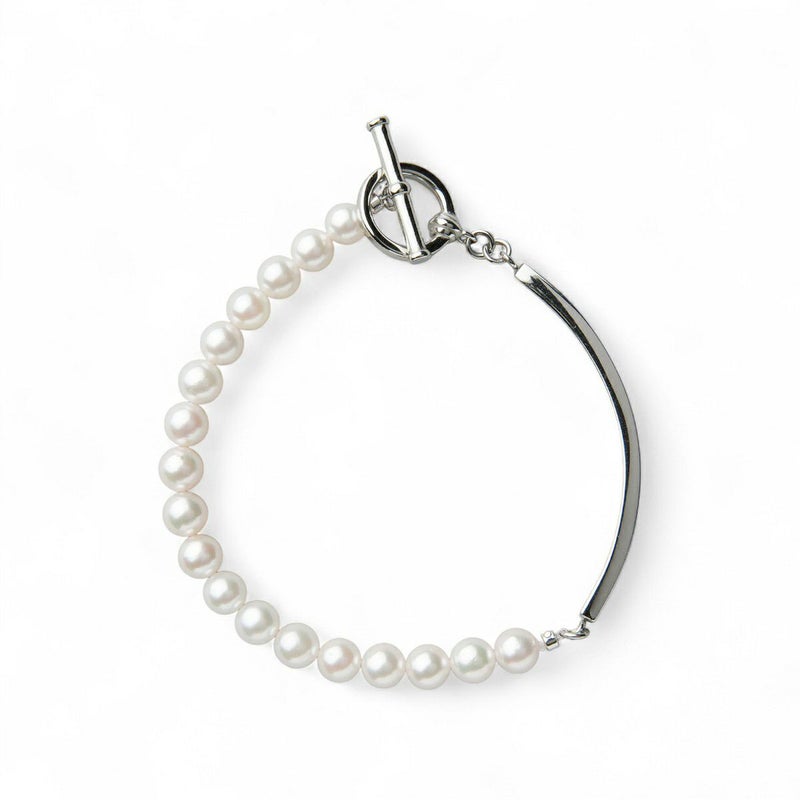 Supple あこや真珠 ハーフブレスレット　5.5-6.0mm SUS316L