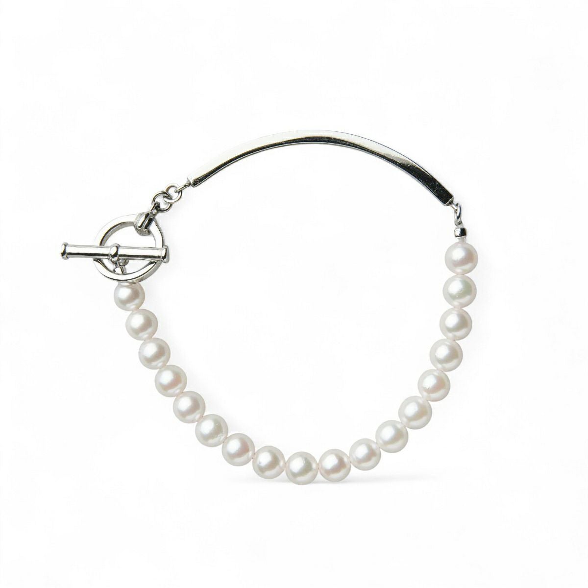 Supple あこや真珠 ハーフブレスレット　5.5-6.0mm SUS316L