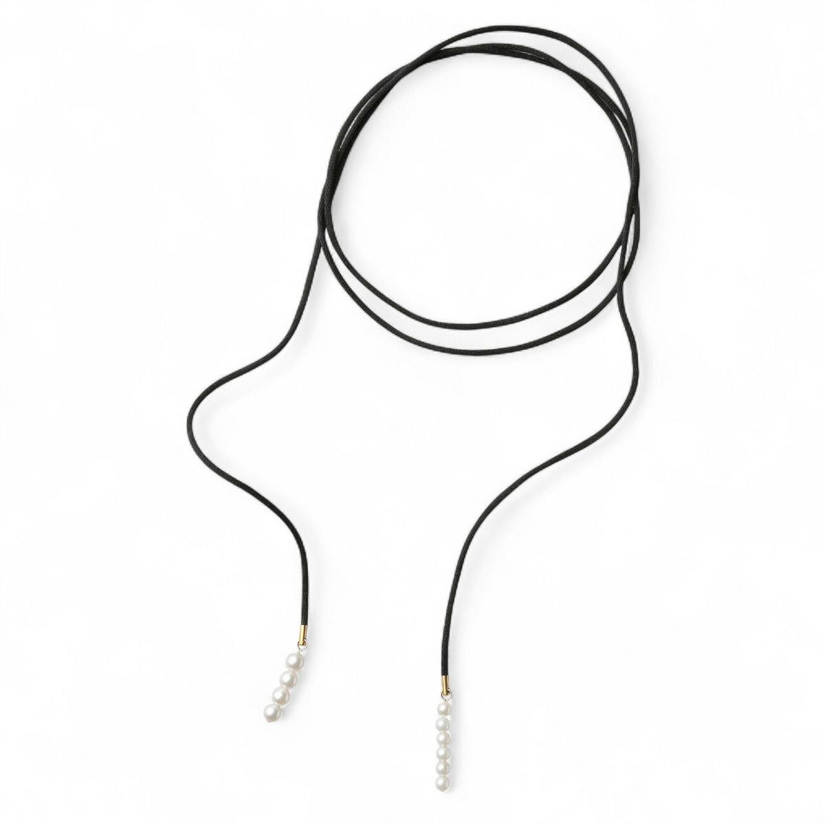 Supple あこや真珠 チョーカー　5.5-7.0mm コットンサテン