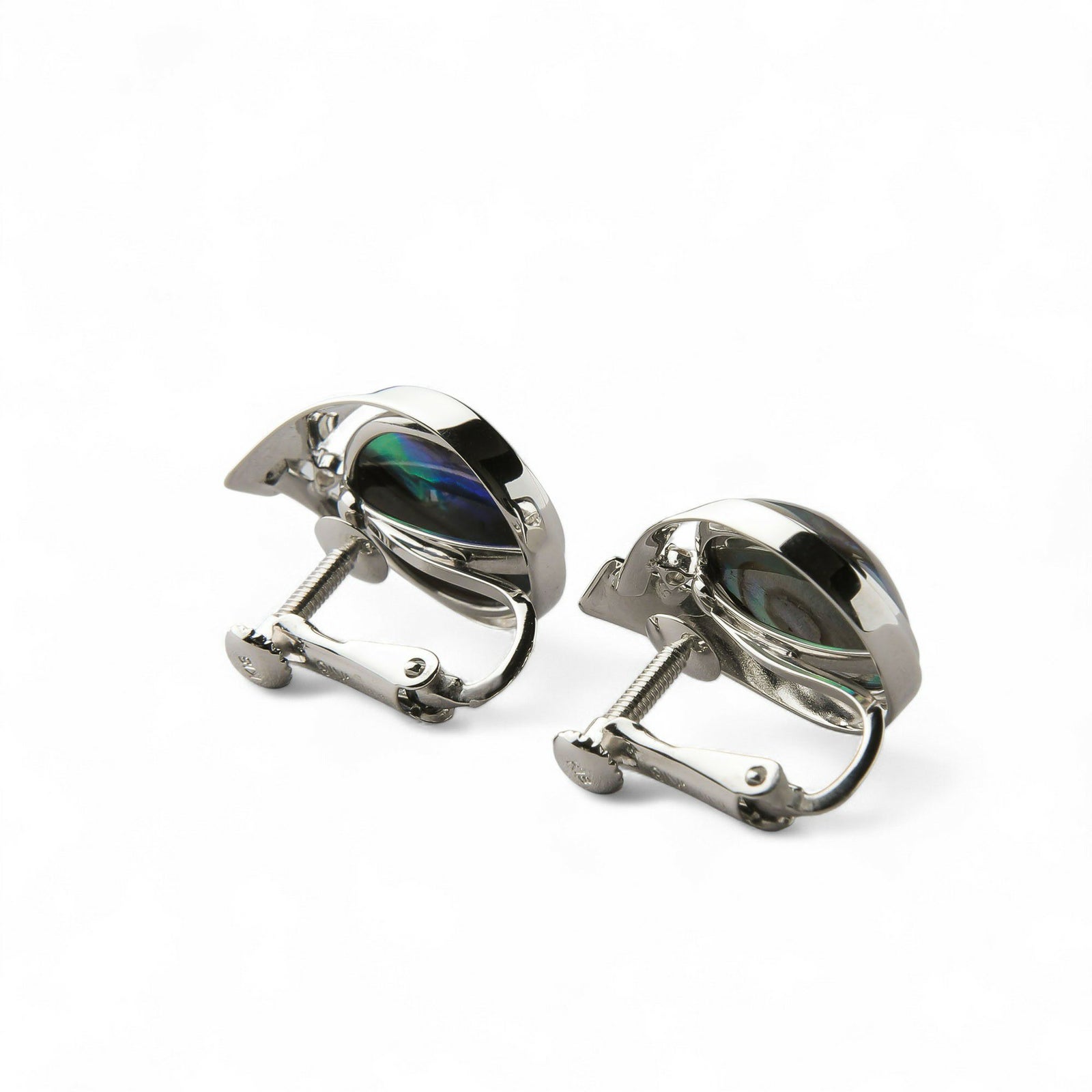 Abalone アワビ真珠 イヤリング　10mmUP K18YG RhP