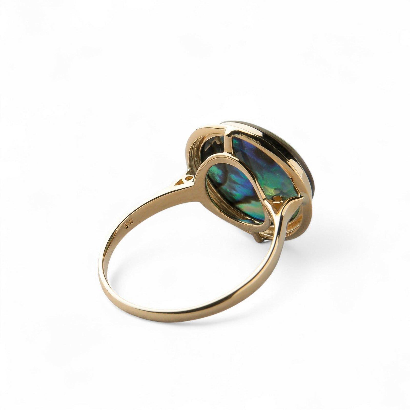 Abalone アワビ真珠 リング12mmUP K18YG