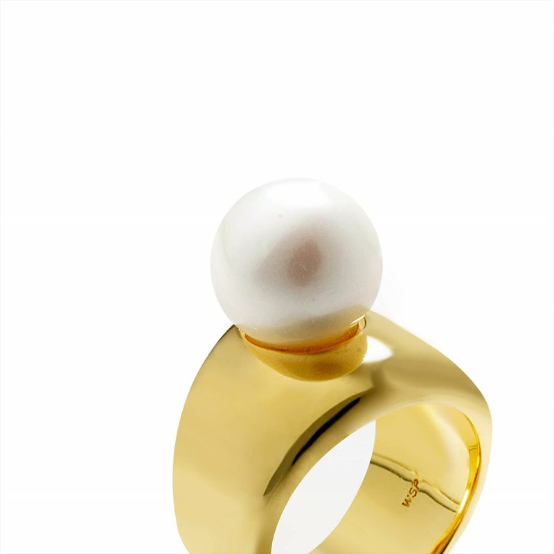 マルゴリング　淡水真珠　11mmUP ホワイト SILVER925 GP