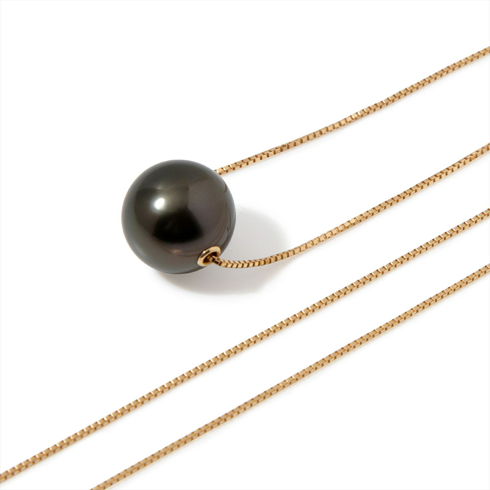 マルレナ マエルペンダント　タヒチ黒蝶真珠 11mmUP K18YG