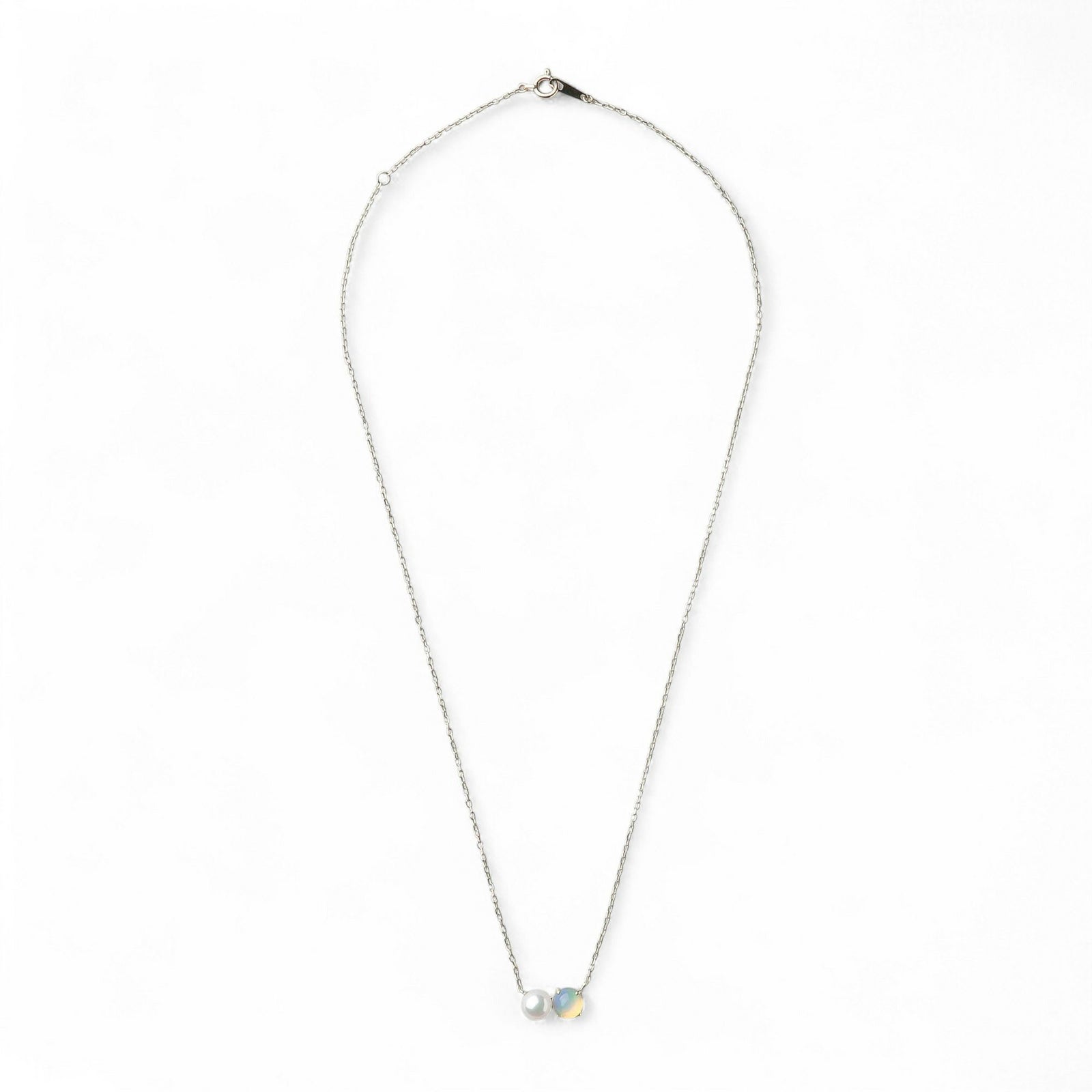 あこや真珠×オパール ペンダント　5.5-6.0mm/6mmUP K10YG