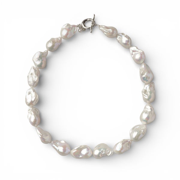 マルレナ マリーマンテルバロックパールネックレス　淡水真珠 12mmUP SV925