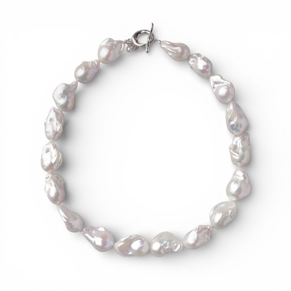 マルレナ マリーマンテルバロックパールネックレス　淡水真珠 12mmUP SV925