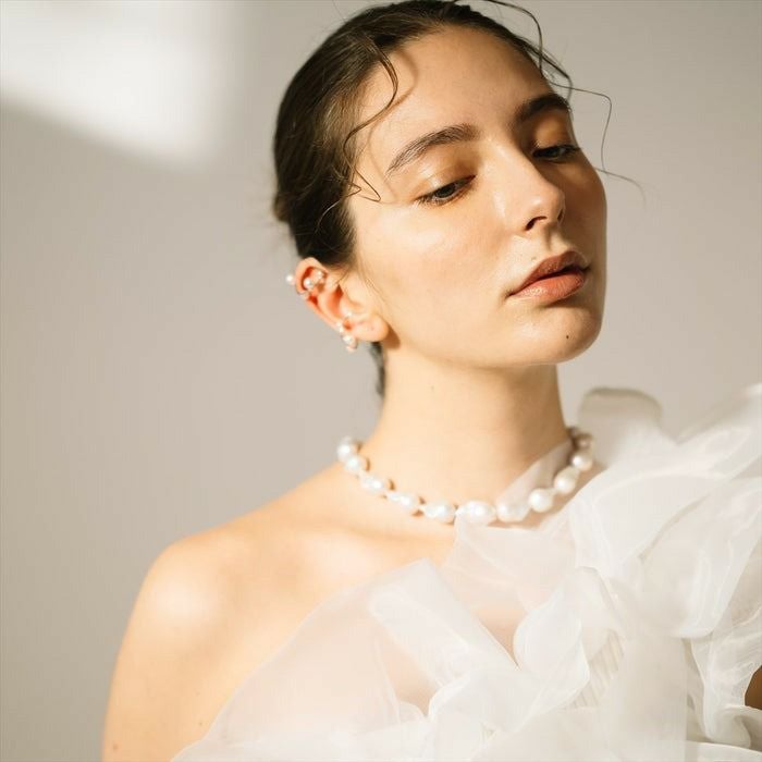 マルレナ マリーマンテルバロックパールネックレス　淡水真珠 12mmUP SV925