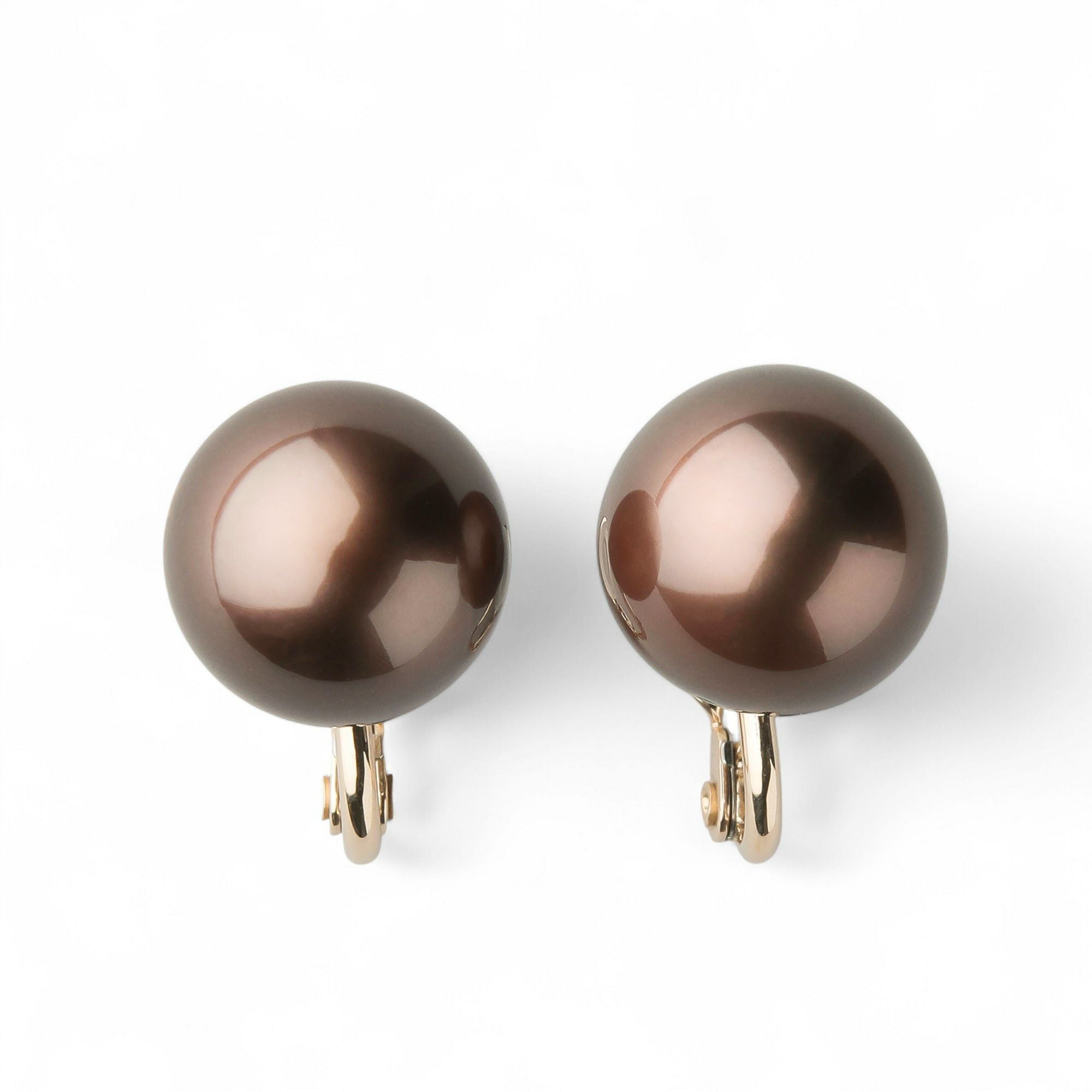 WEB限定】Chocolat タヒチ黒蝶真珠 イヤリング 13mmUP K18YG | 南洋