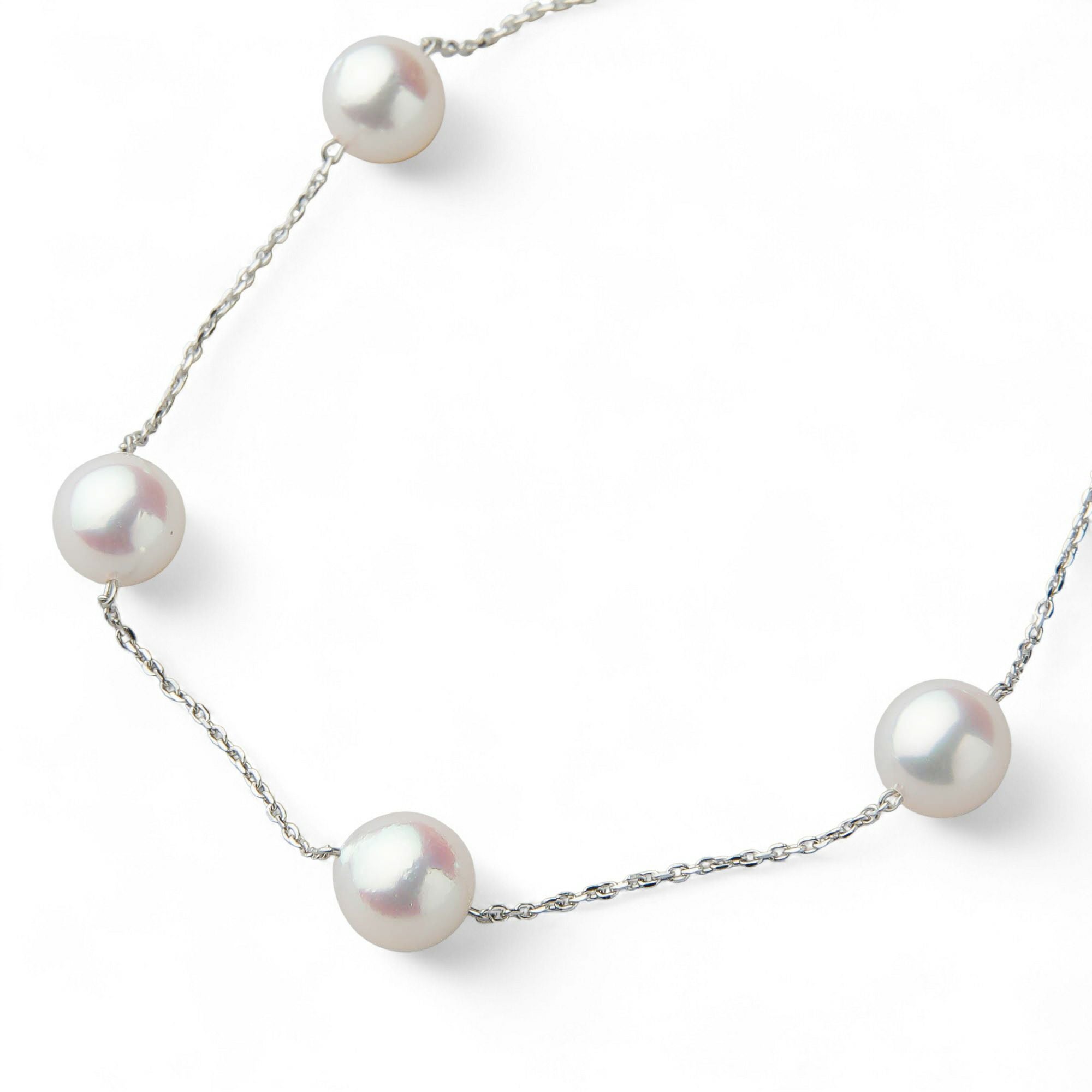 petit amie あこや真珠 ステーションブレスレット 6.0-6.5mm PT900/850