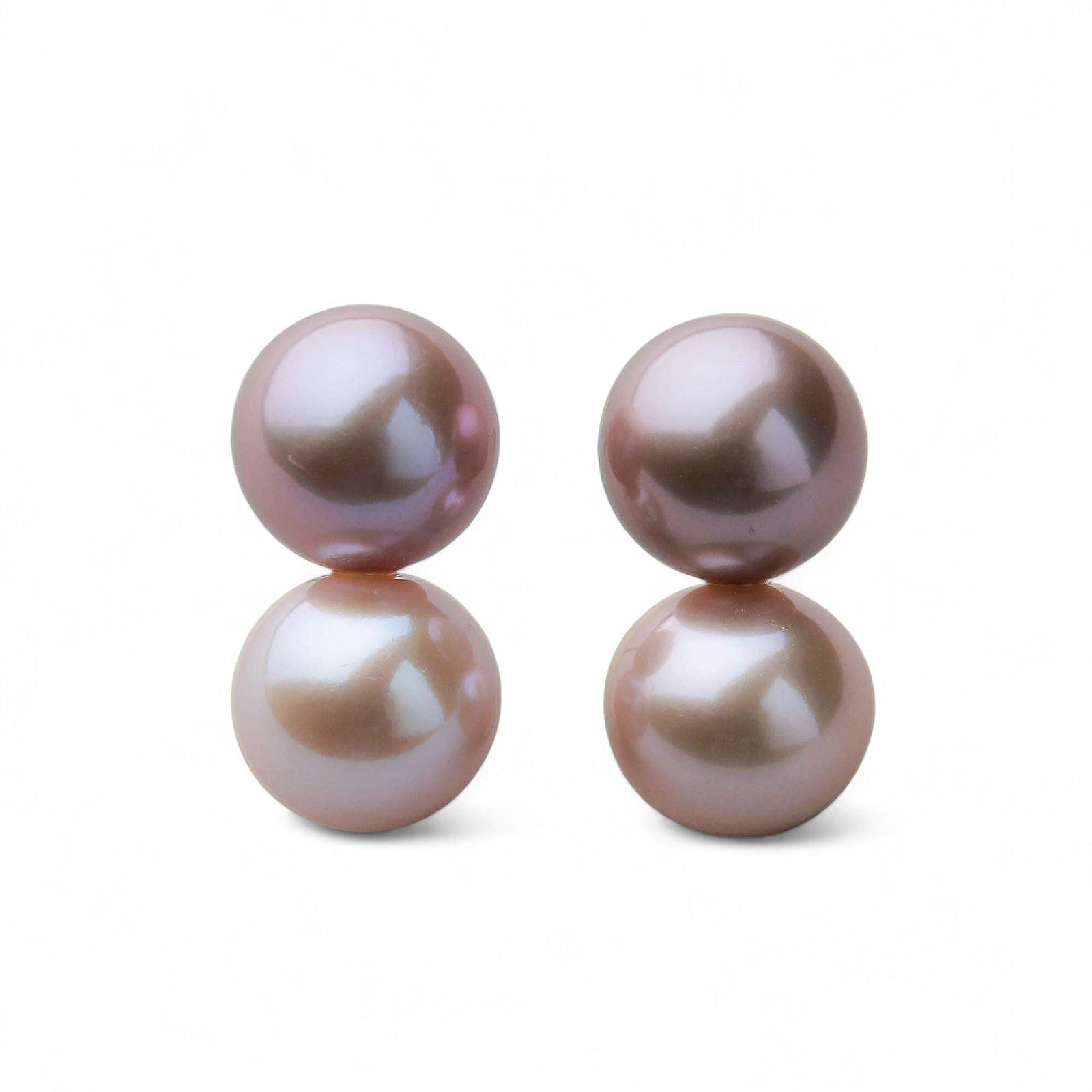 Bubble 淡水真珠 ダブルピアス　9mmUP K14WG