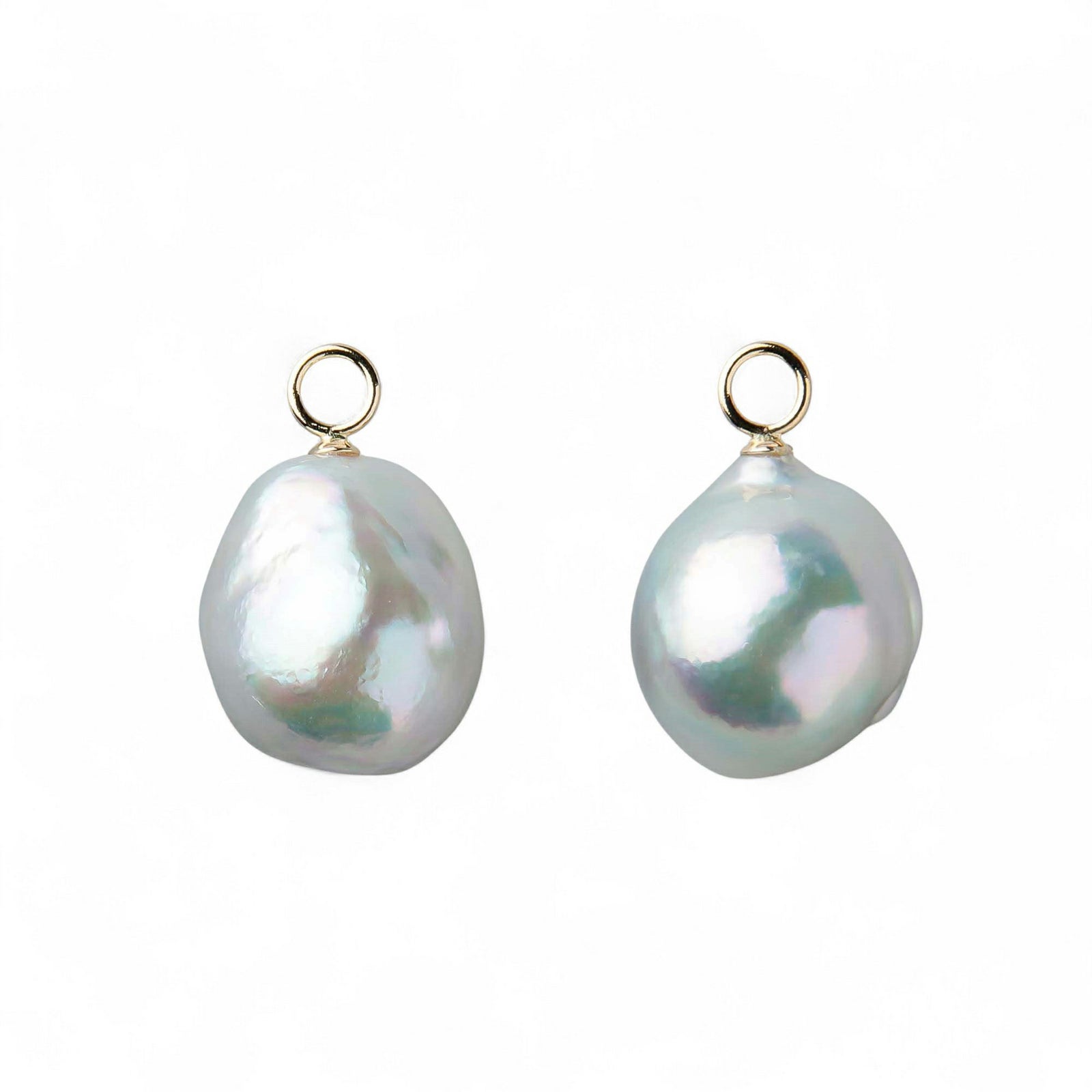 breeze あこやバロック真珠 フープイヤリング　11mmUP K18YG