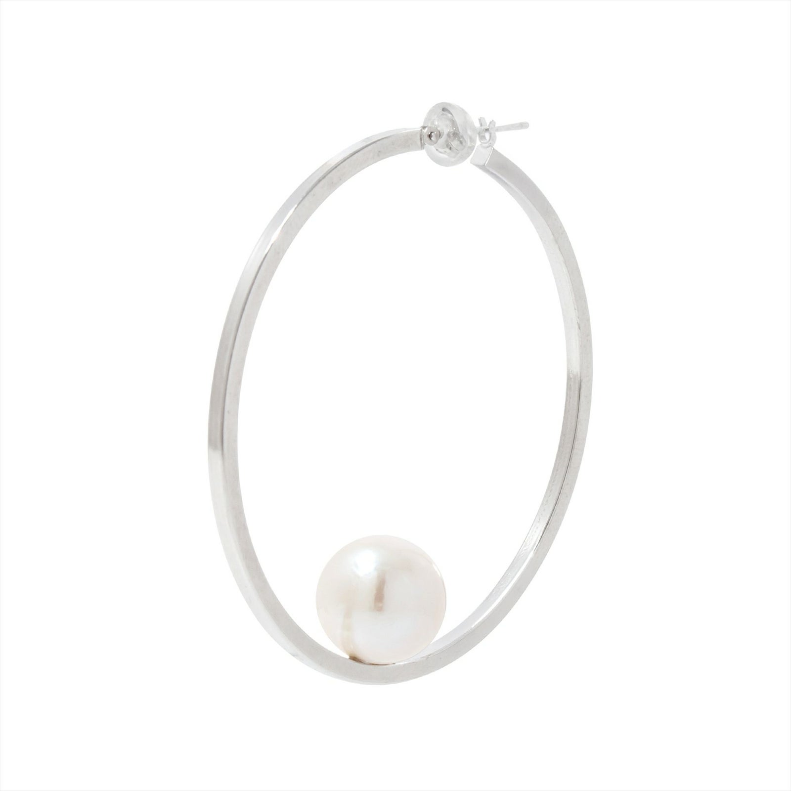 マルレナ ミラージュピアス 淡水真珠　11mmUP SV925/K14WG