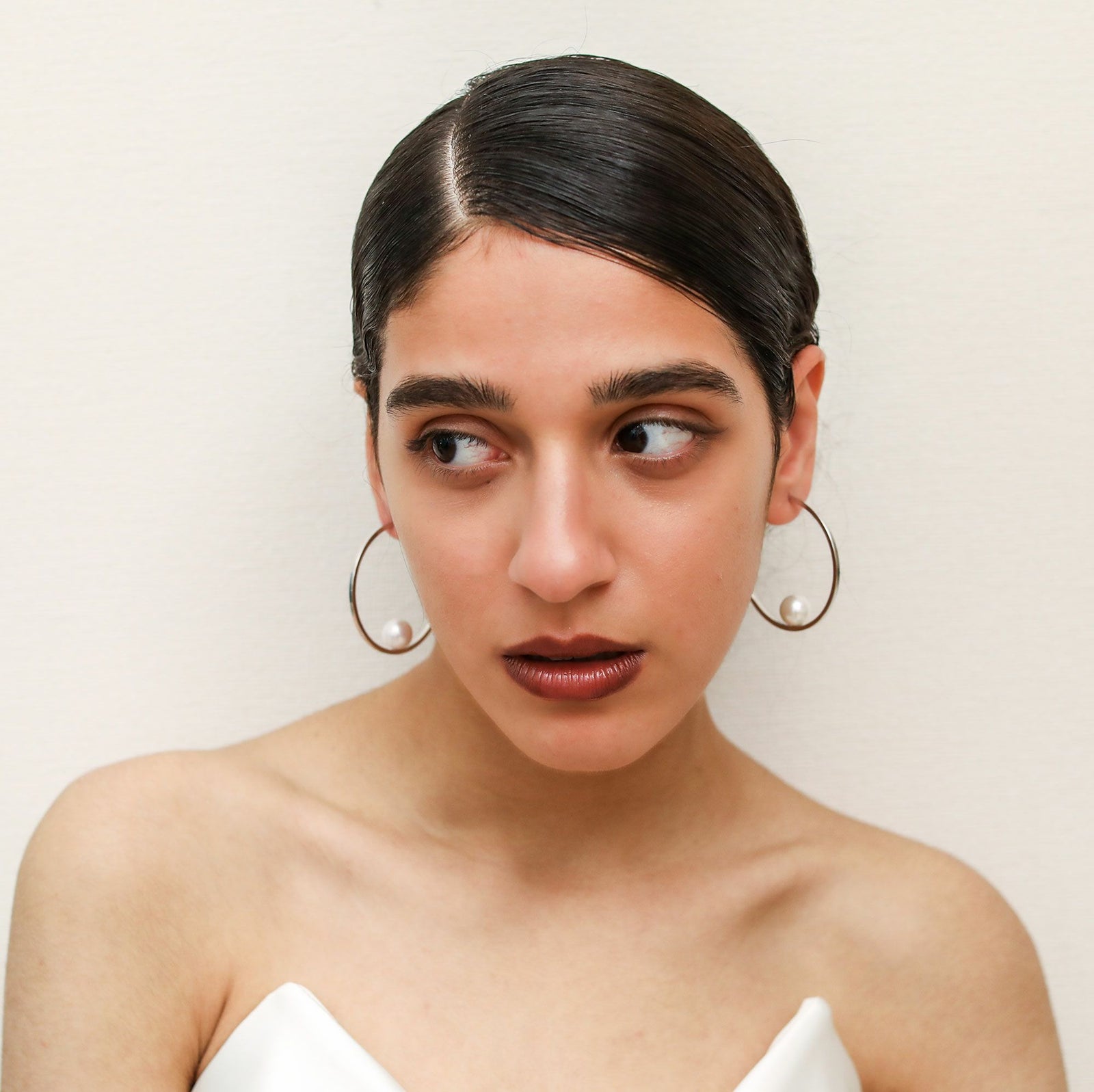 マルレナ ミラージュピアス 淡水真珠　11mmUP SV925/K14WG