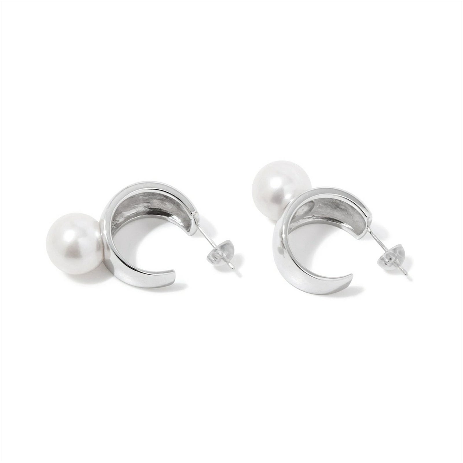 マルレナ マルゴピアス 淡水真珠　11mmUP SV925/K18WG