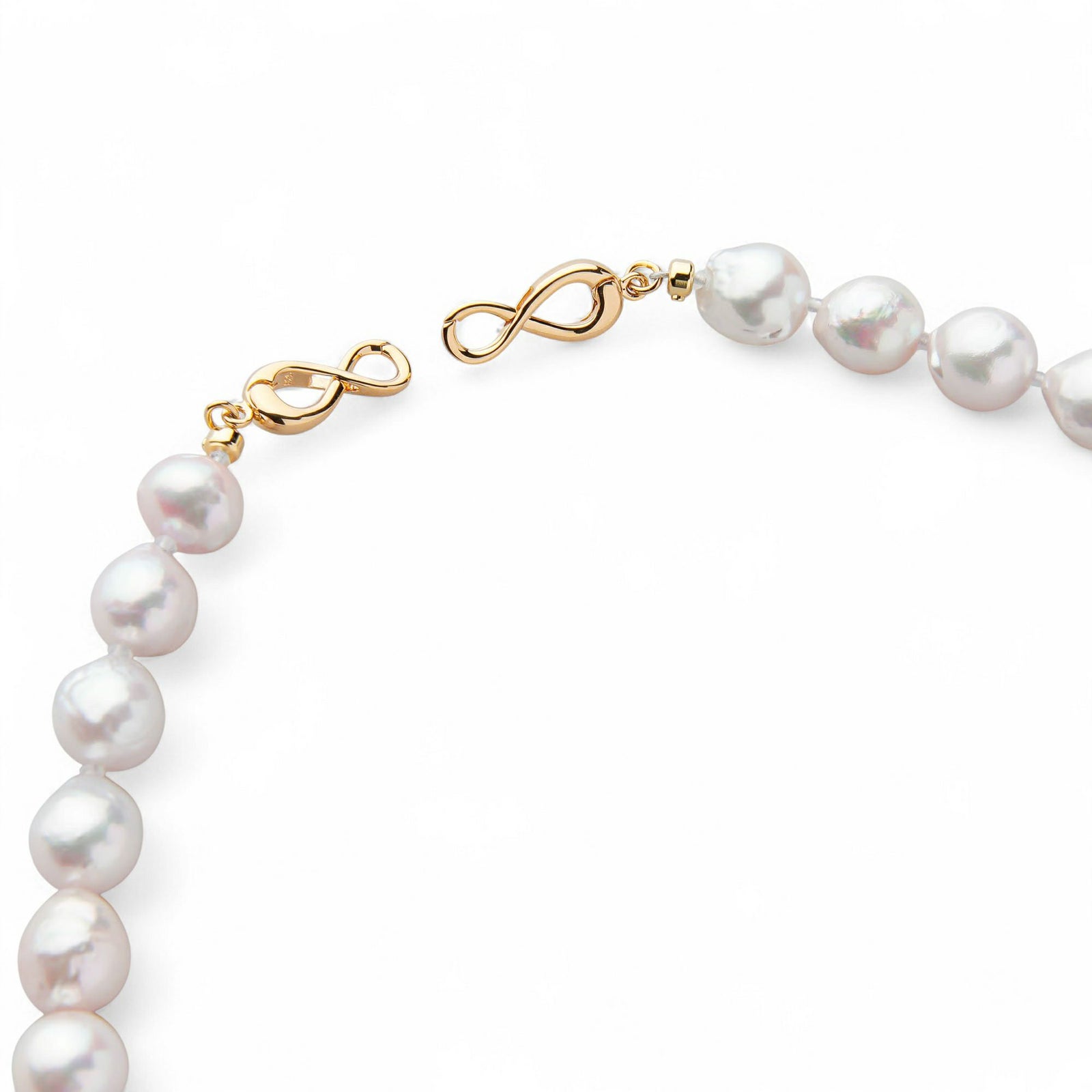 【WEB限定】あこや真珠 バロック ネックレス　7.5-8.0mm SV925 GP