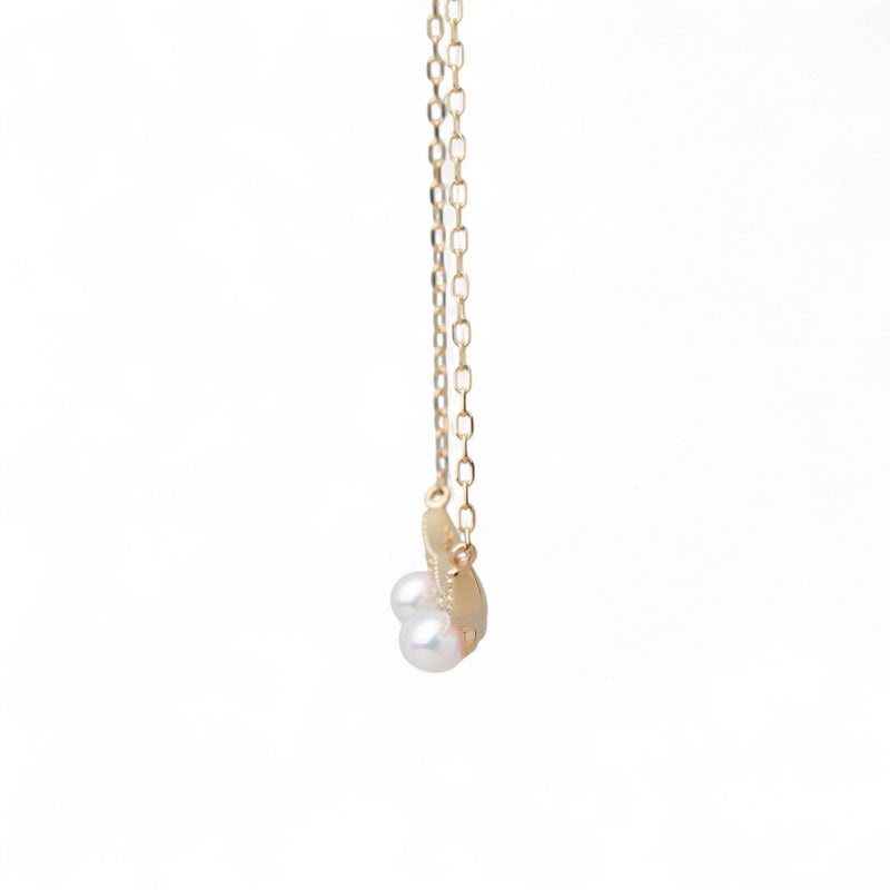 Fleur Eclat あこや真珠 ティアラペンダント 3.0-3.5mm K10YG