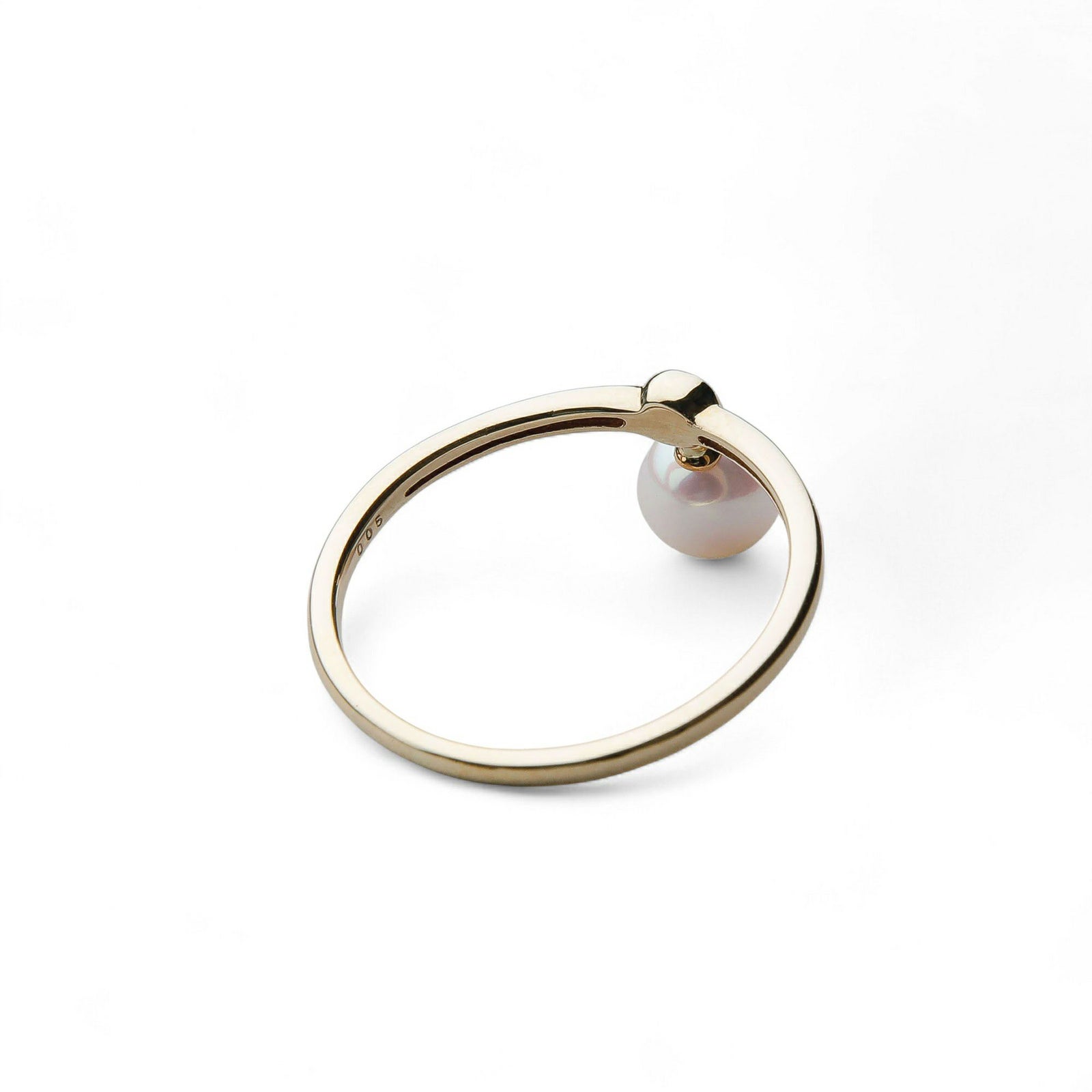 Carina あこや真珠 チャームリング　5.5-6.0mm K10YG