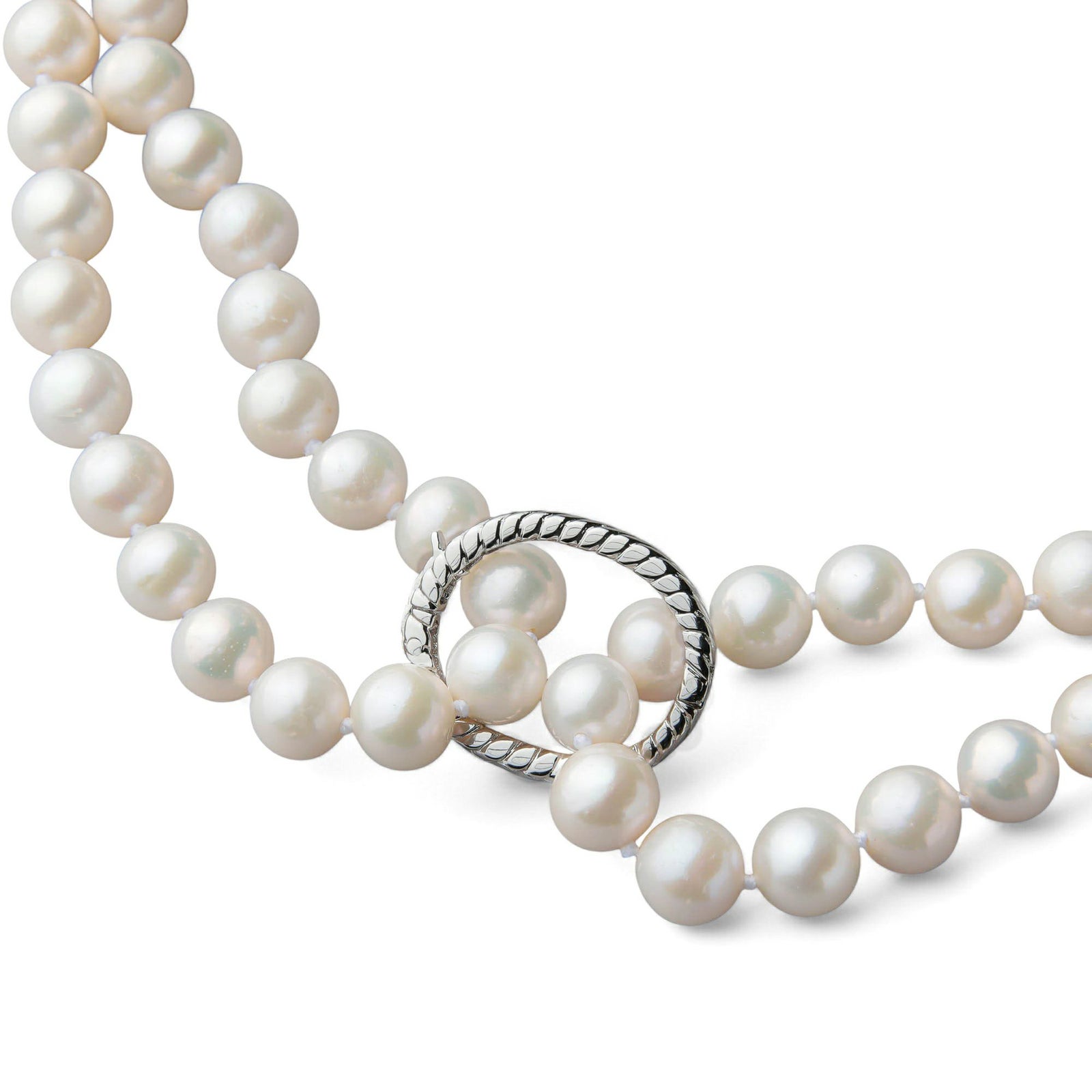 ロングネックレス アレンジ用 ショートナー Lサイズ　SV925