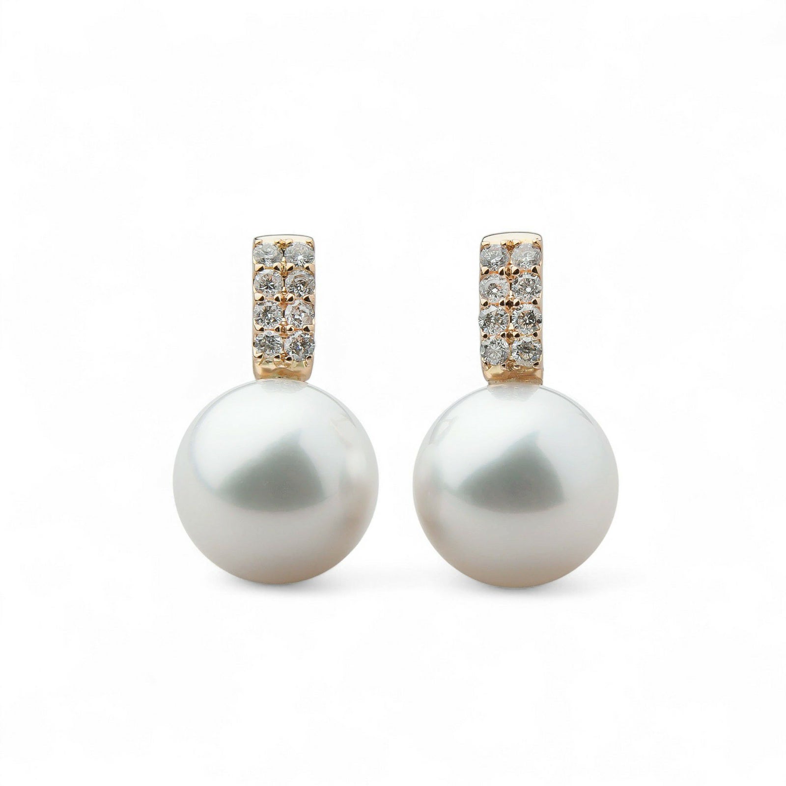 南洋白蝶真珠 ピアス11mm K18YG