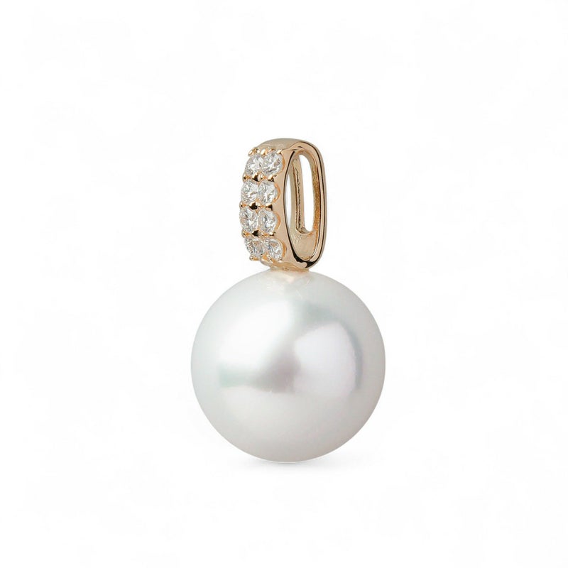 南洋白蝶真珠 ペンダントトップ　12mm K18YG