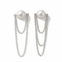 マルレナ リアンピアス/イヤリング　淡水真珠 11mm SV925/PT900