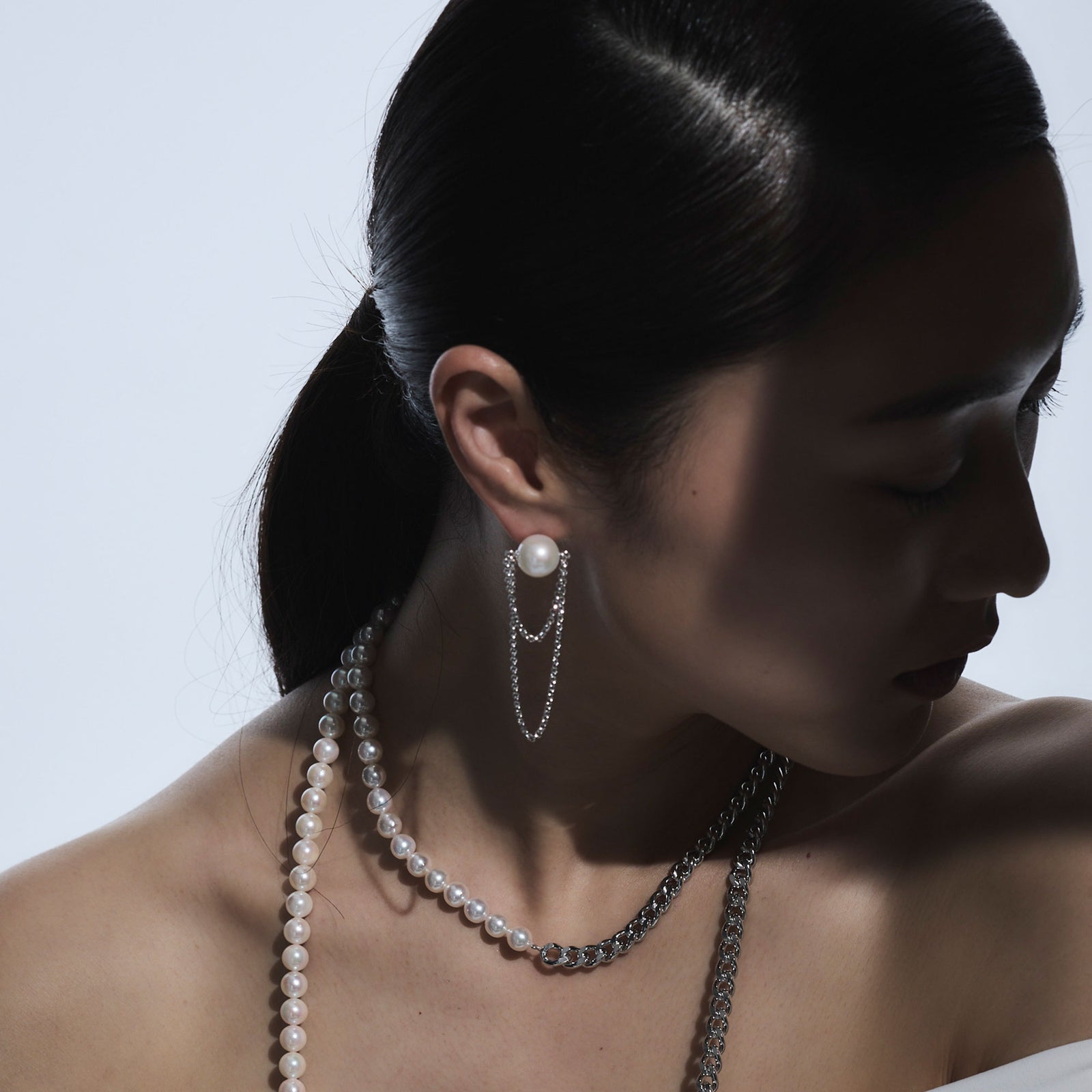 マルレナ リアンピアス/イヤリング　淡水真珠 11mm SV925/PT900