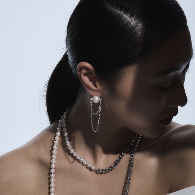 マルレナ リアンピアス/イヤリング　淡水真珠 11mm SV925/PT900