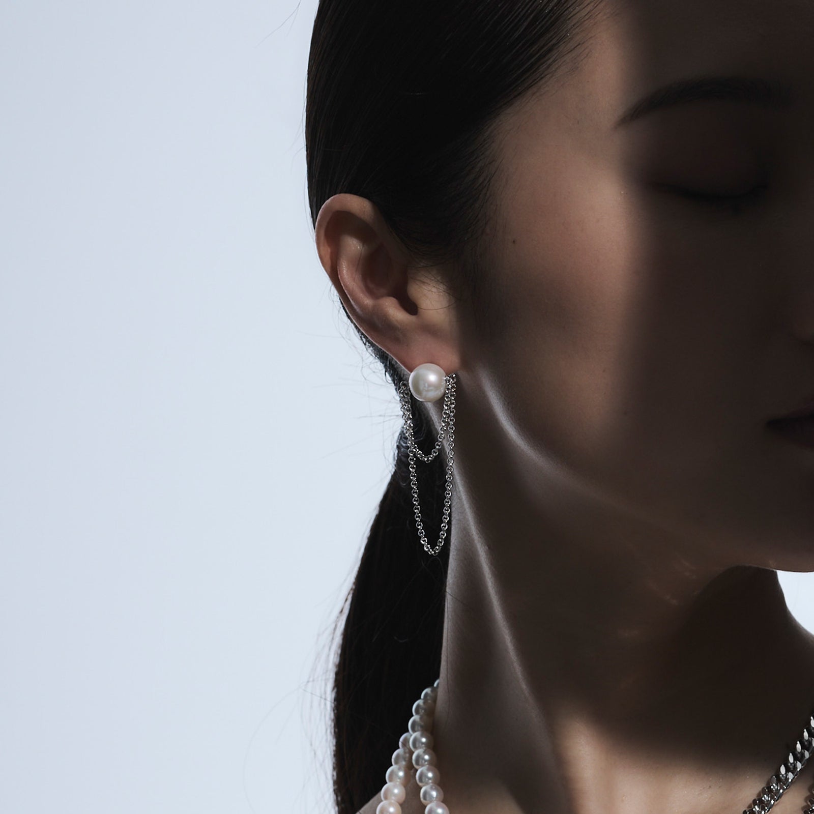 マルレナ リアンピアス/イヤリング　淡水真珠 11mm SV925/PT900