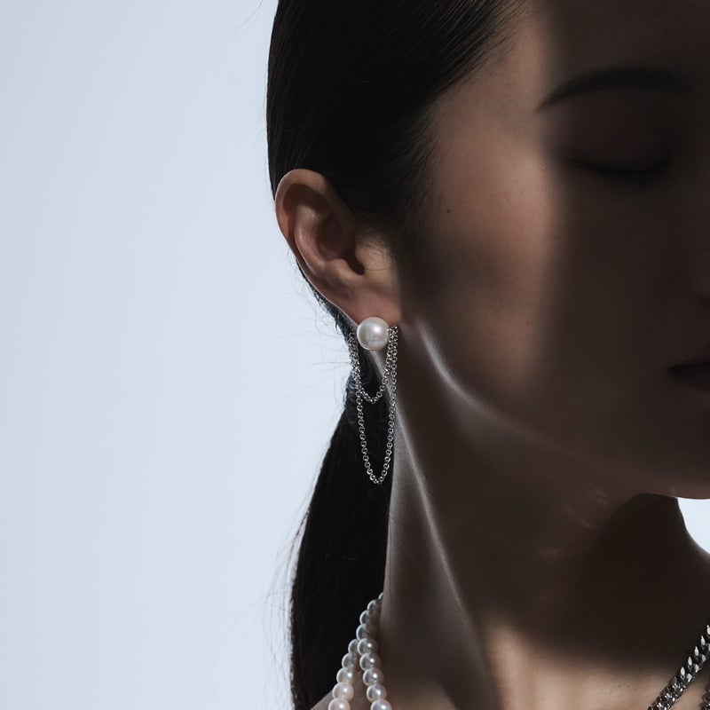 マルレナ リアンピアス/イヤリング　淡水真珠 11mm SV925/PT900