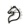 マルレナ シュヴァルブローチ S　あこや黒真珠 4.5-5.0mm SV925 BRhP