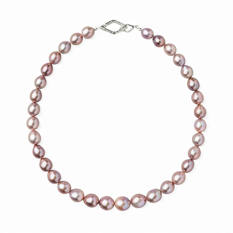 plumberry 淡水真珠 ネックレス　10-13mm マルチカラー
