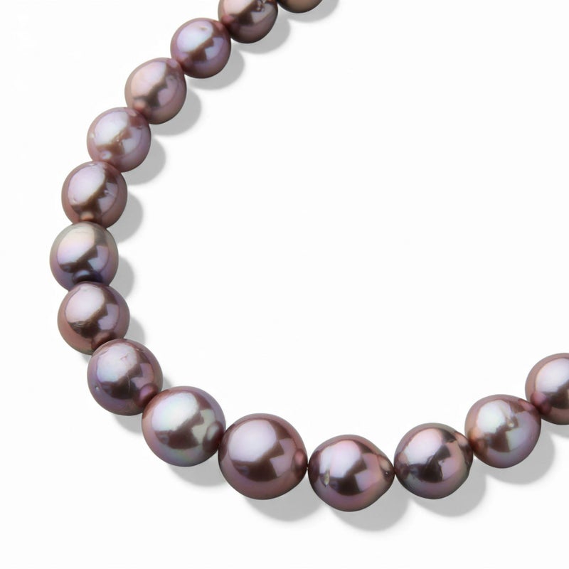 plumberry 淡水真珠 ネックレス　10-13mm マルチカラー