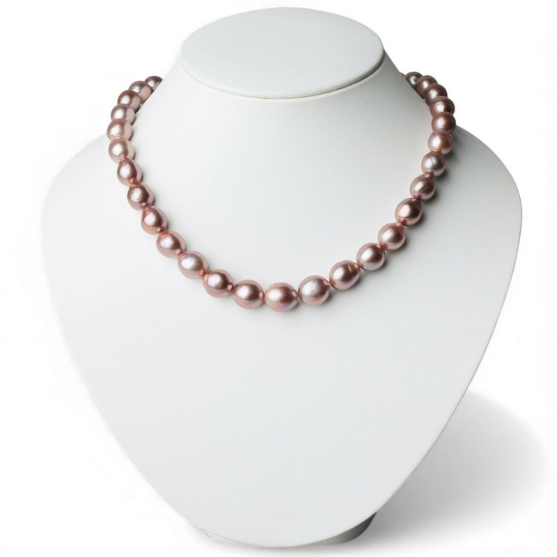 plumberry 淡水真珠 ネックレス　10-13mm マルチカラー