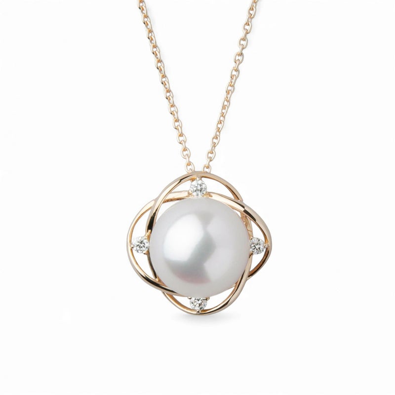 LUXE あこや真珠 ペンダント8.5-9.0mm K18YG