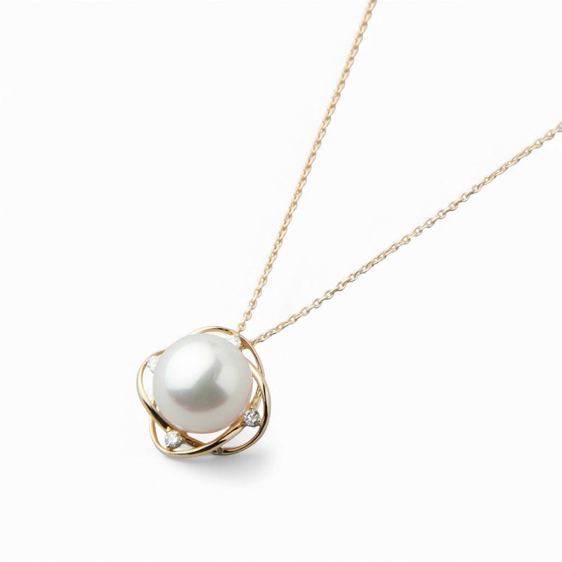 LUXE あこや真珠 ペンダント8.5-9.0mm K18YG