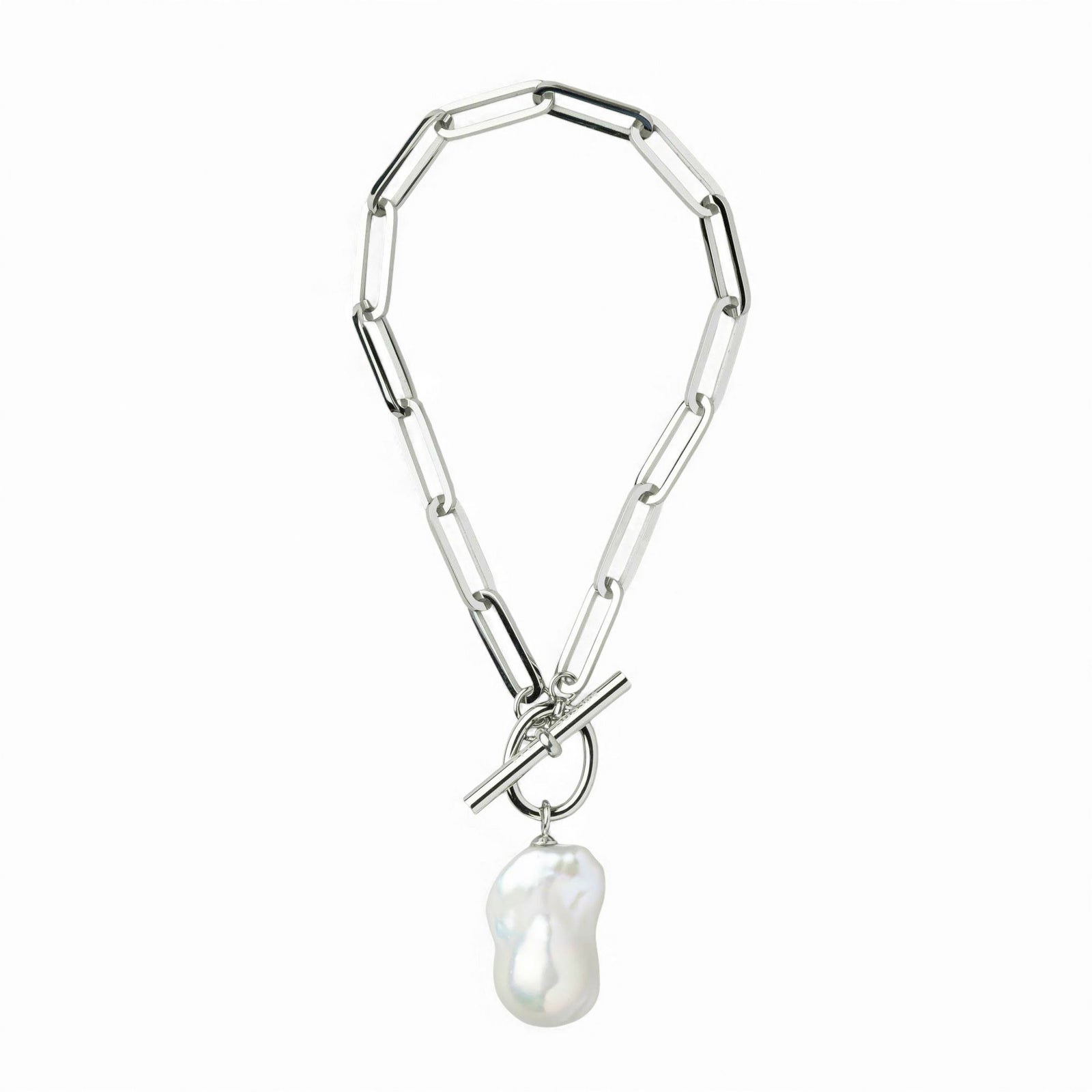 【WEB限定】Unique+ 淡水真珠 チェーンブレスレット　11mmUP SUS316L