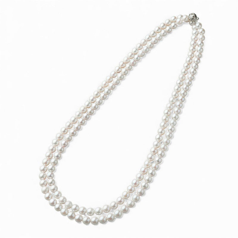 あこや真珠 ロングネックレス　7.5-8.0mm　120cm
