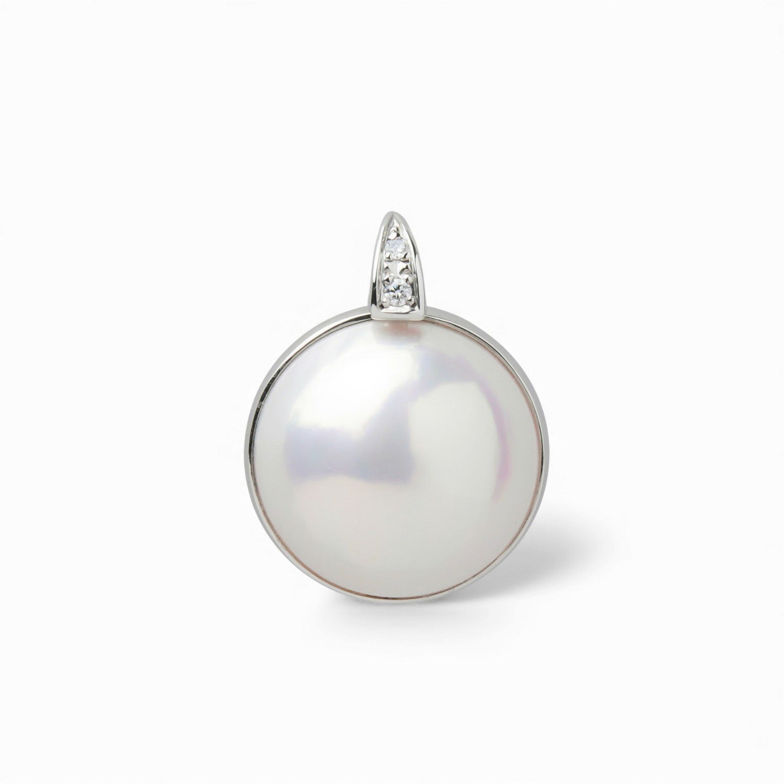 マベ真珠 ペンダントトップ　13mmUP PT900 [WSP]
