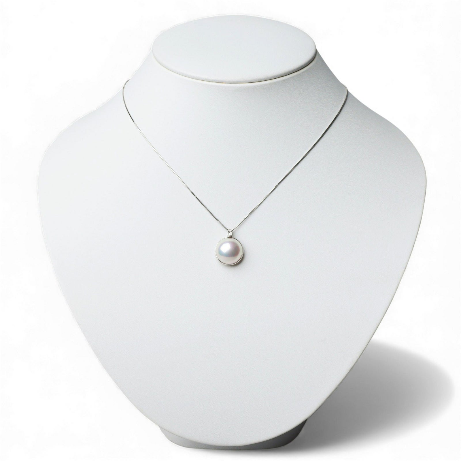 マベ真珠 ペンダントトップ　13mmUP PT900 [WSP]